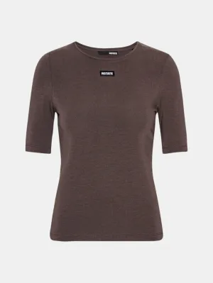 Day Tee S/S Chocolate Brown