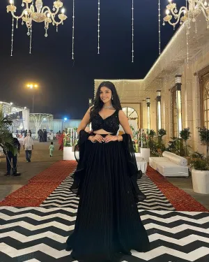Dazzling Black Lehenga