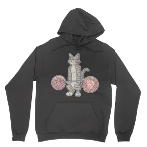 Deadlifting Tabby Cat [Pixel edition] Hoodie