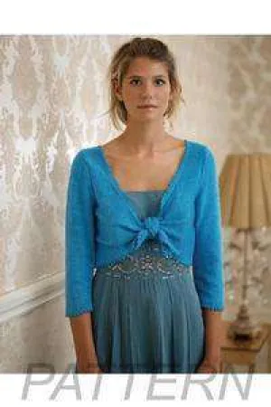 Debbie Bliss Tie Front Bolero PATTERN ONLY