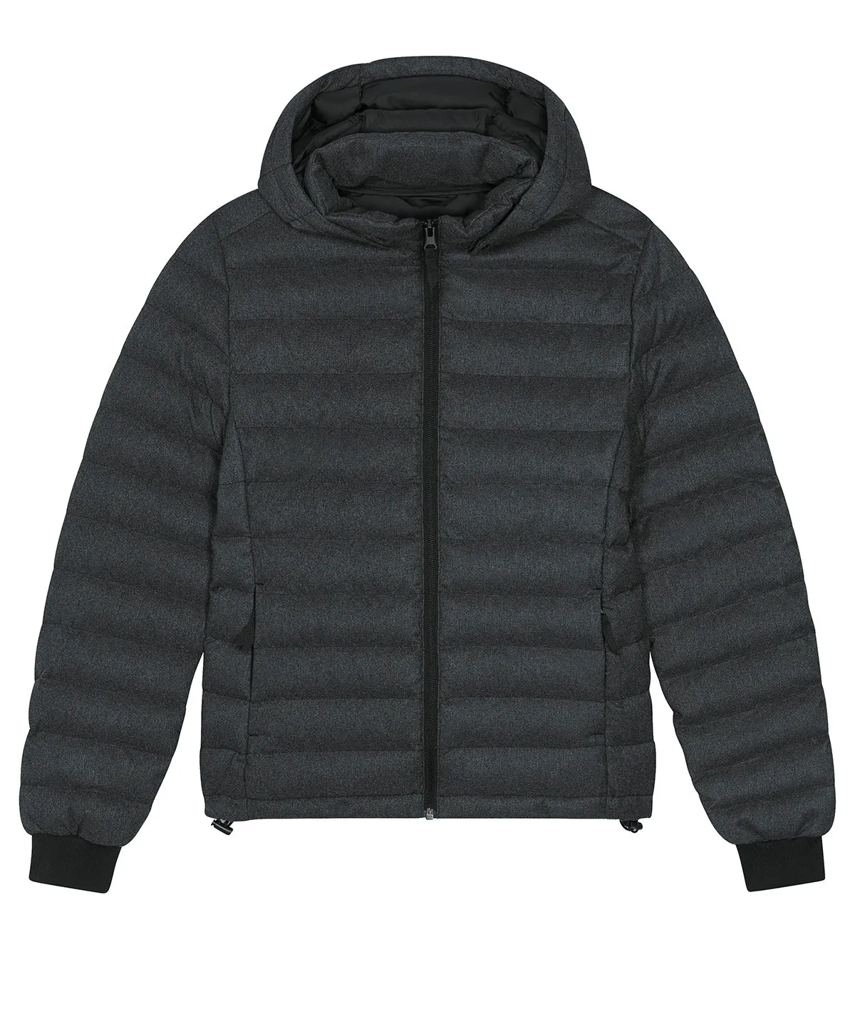 Deep Metal Heather Grey - Stella Voyager wool-like padded jacket (STJW897)