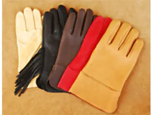 Deerskin Glove with 2" Cuff & Fringe