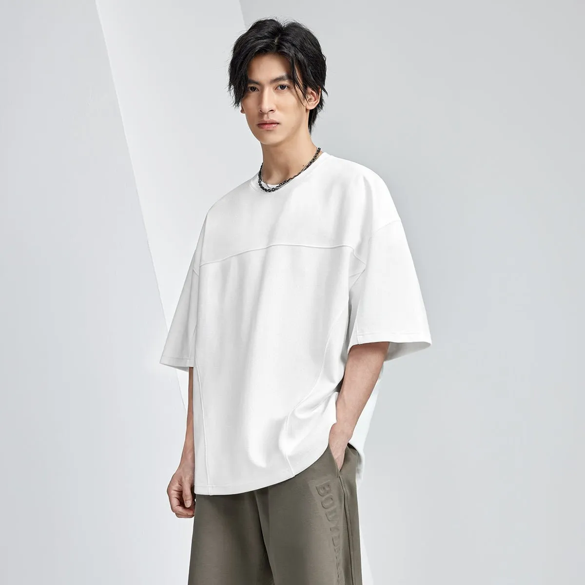 Delta Relaxed Fit Easy Breath White Tee