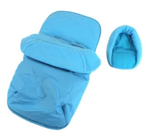 Deluxe 2in1 Ocean Blue Footmuff & Headhugger To Fit Chicco London