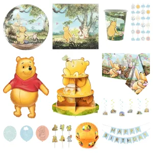 Deluxe Pooh Bear Party Pack for 10 - SAVE 15%