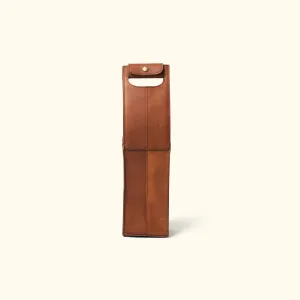 Denver Leather Wine Tote - Single | Autumn Brown