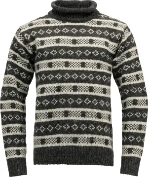Devold Unisex Alnes Wool Roll Neck Anthracite/Grey Melange | Buy Devold Unisex Alnes Wool Roll Neck Anthracite/Grey Melange here | Outnorth