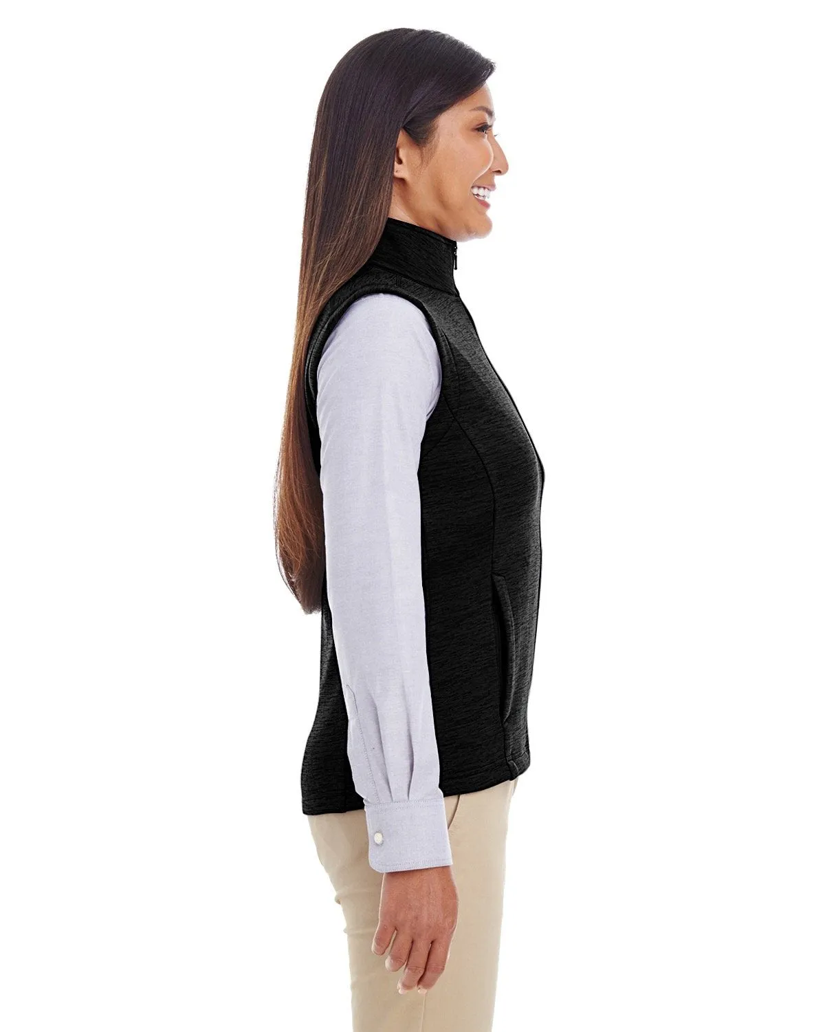 Devon & Jones DG797W Ladies' Newbury MlangeFleece Vest