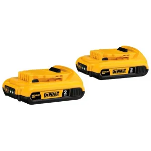 DEWALT® 20V MAX* Compact 2Ah Battery 2 Pack