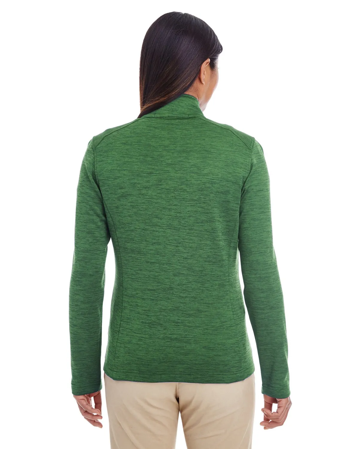 DG798W Devon & Jones Ladies' Newbury Mélange Fleece Quarter-Zip