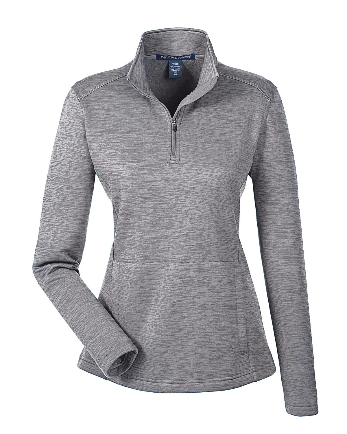 DG798W Devon & Jones Ladies' Newbury Mélange Fleece Quarter-Zip