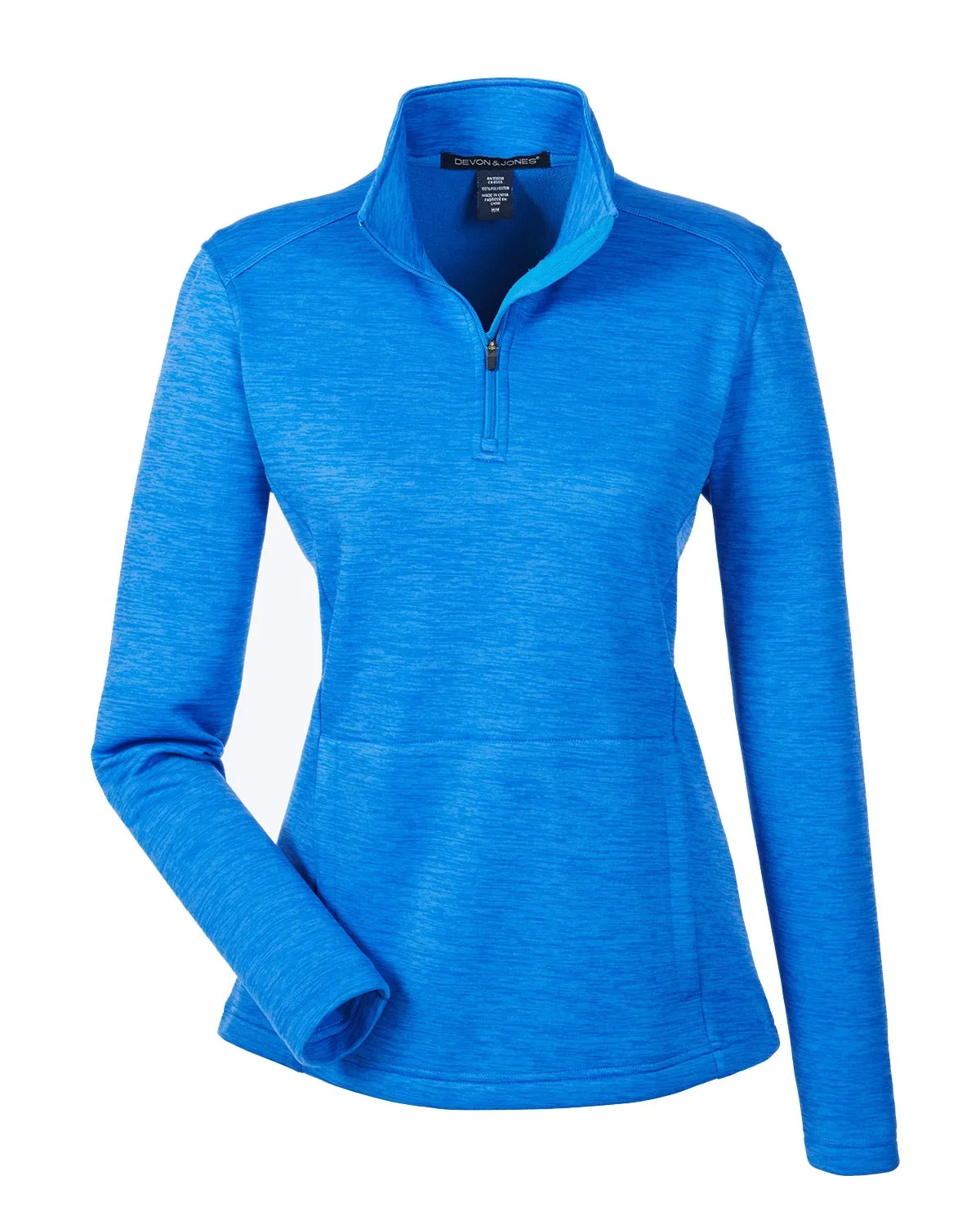 DG798W Devon & Jones Ladies' Newbury Mélange Fleece Quarter-Zip