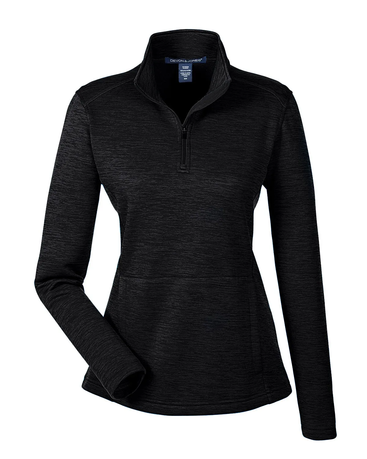 DG798W Devon & Jones Ladies' Newbury Mélange Fleece Quarter-Zip