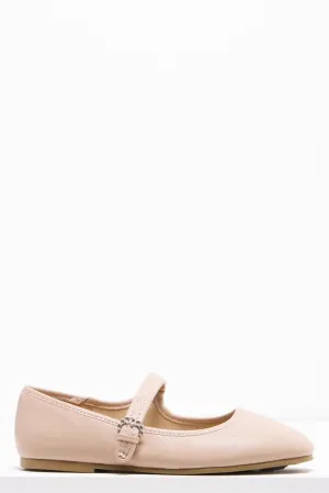Diamante Buckle Pump Natural