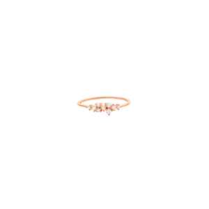 Diamond Cluster Bouquet Ring - 14K Rose Gold