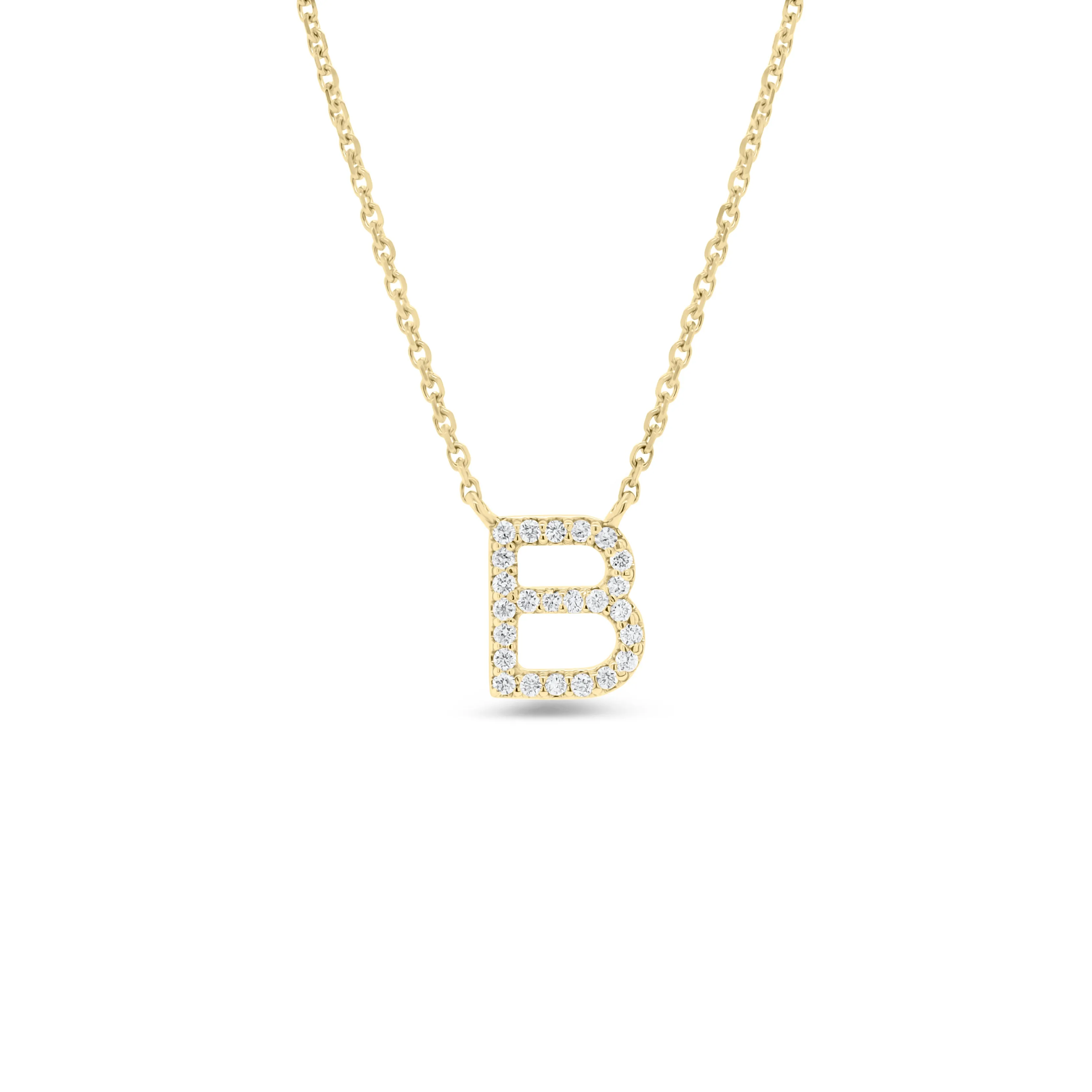 Diamond Uppercase Initial Pendant