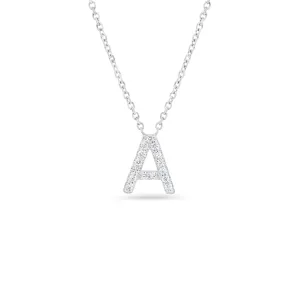 Diamond Uppercase Initial Pendant