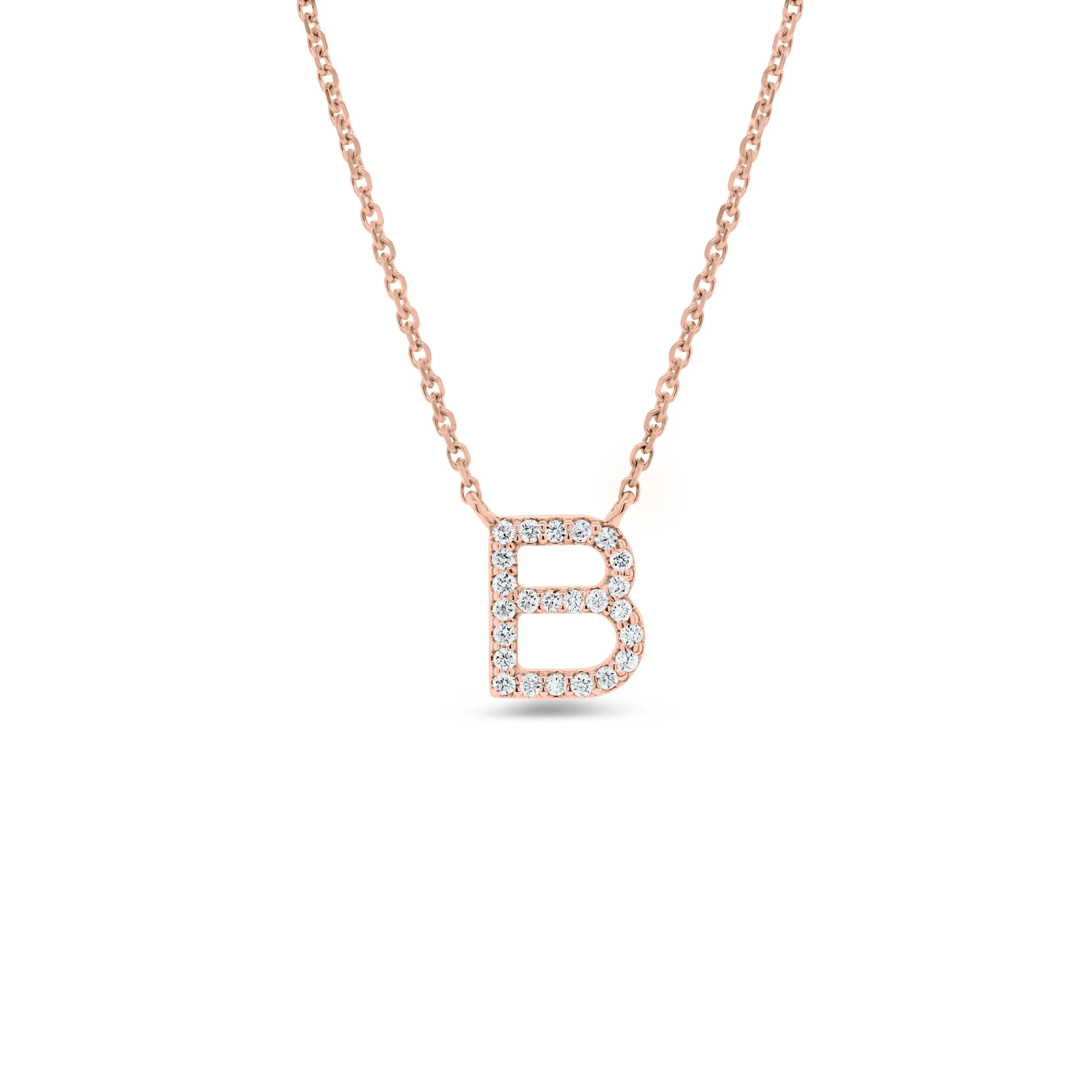 Diamond Uppercase Initial Pendant