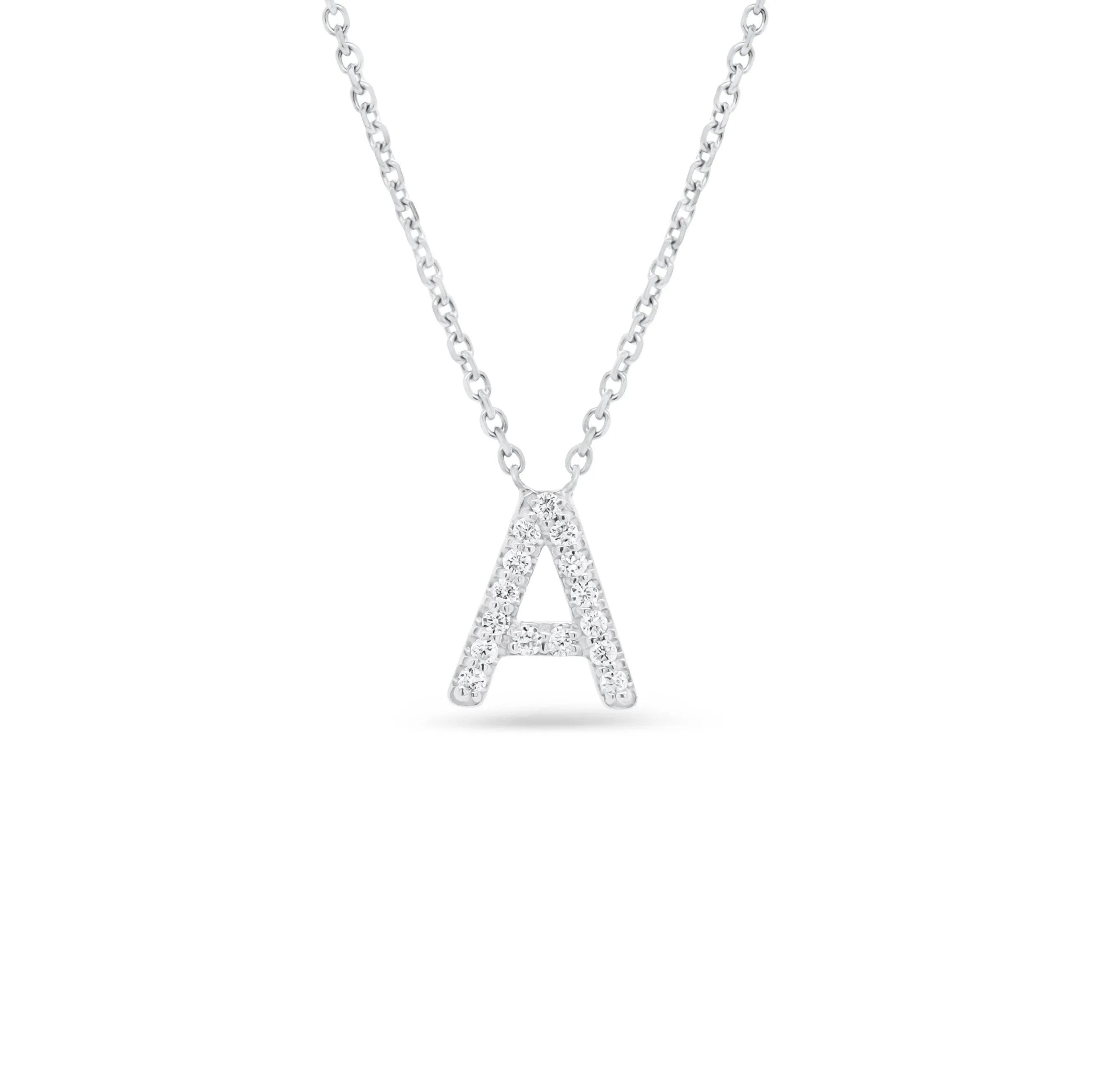 Diamond Uppercase Initial Pendant