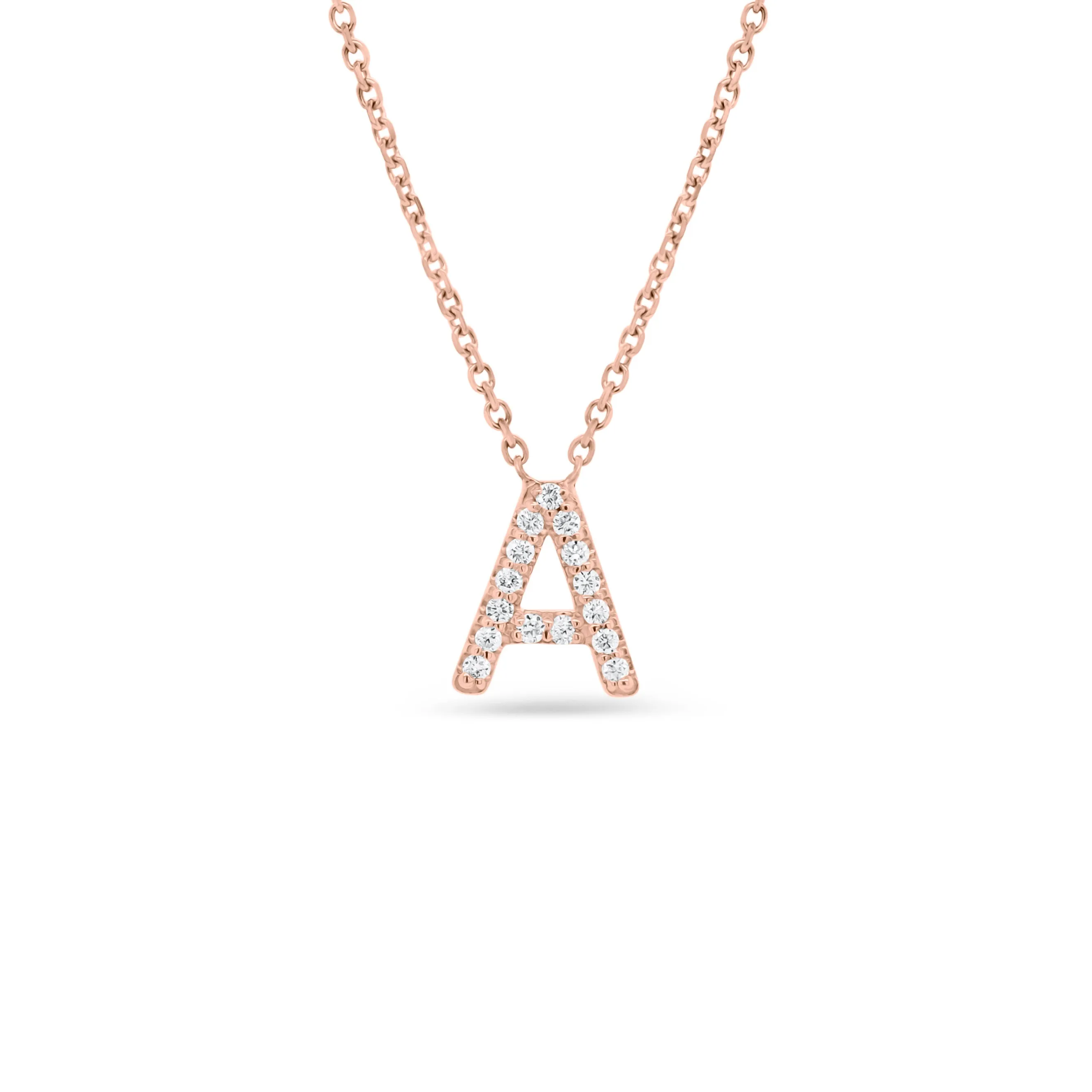 Diamond Uppercase Initial Pendant