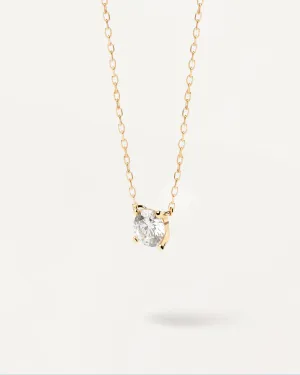 Diamonds and Gold Solitaire Supreme Necklace