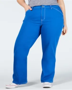 Dickies Trendy Women's   Carpenter Pants Blue  18 | Blue