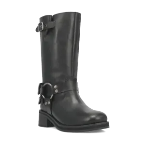 Dingo Women's Harlee Leather Boot in Black