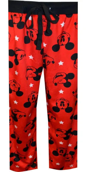 Disney Mickey Mouse Ladies Silky Fleece Plus Size Loungepants