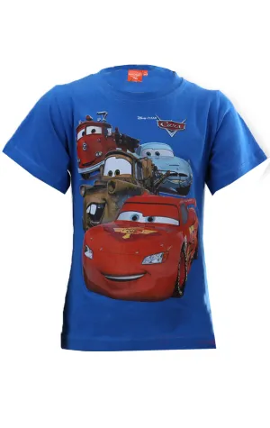 Disney Pixar Cars Boys Short Sleeve T-Shirt Age 3 to 8 Years
