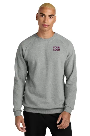 District Cloud Custom Fleece Crews, Heathered Steel