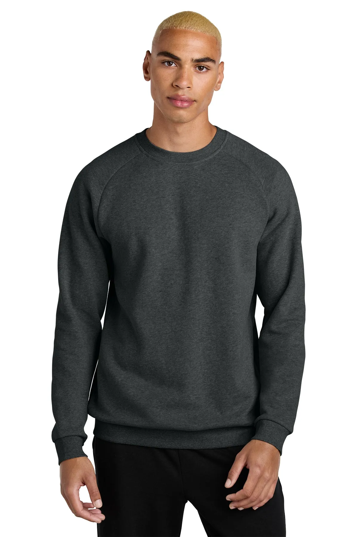 District Cloud Fleece Custom Crews, Heathered Charcoal