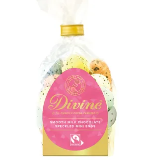 Divine Fairtrade Milk Chocolate Speckled Mini Eggs