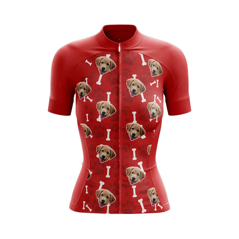 Dog Custom Face Club Jerseys (Red)
