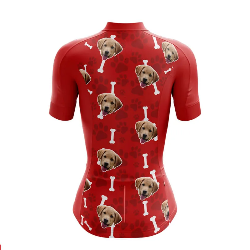 Dog Custom Face Club Jerseys (Red)