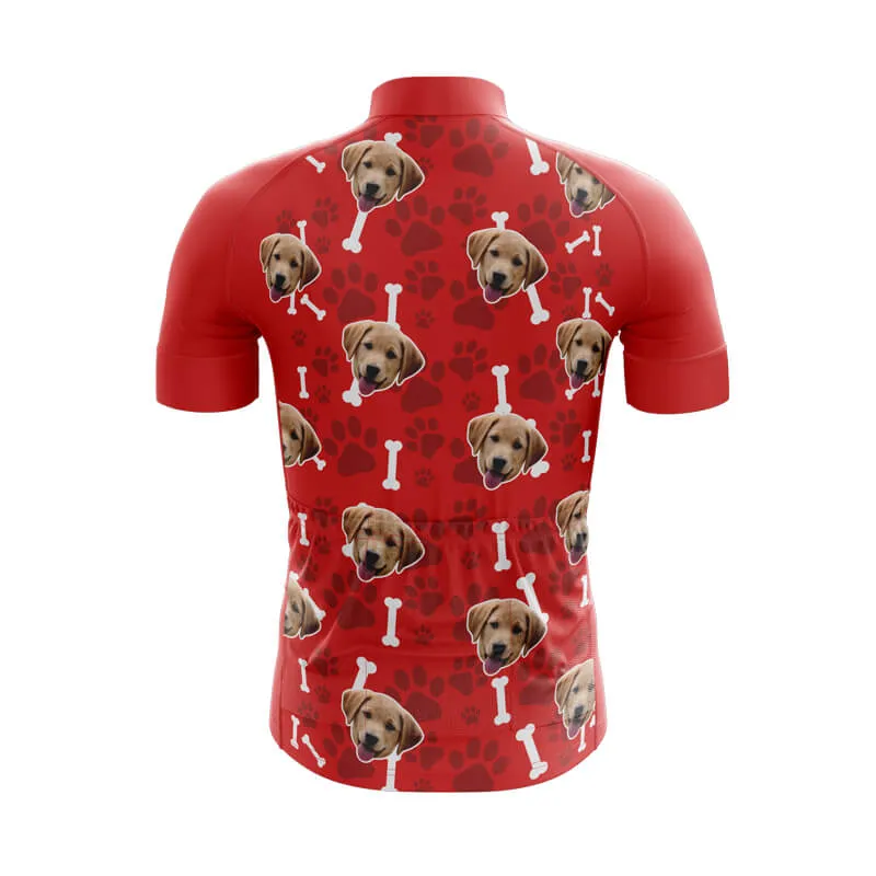Dog Custom Face Club Jerseys (Red)