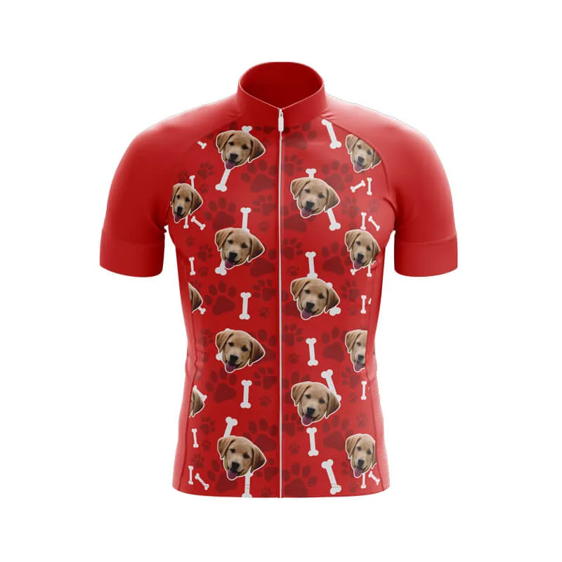 Dog Custom Face Club Jerseys (Red)