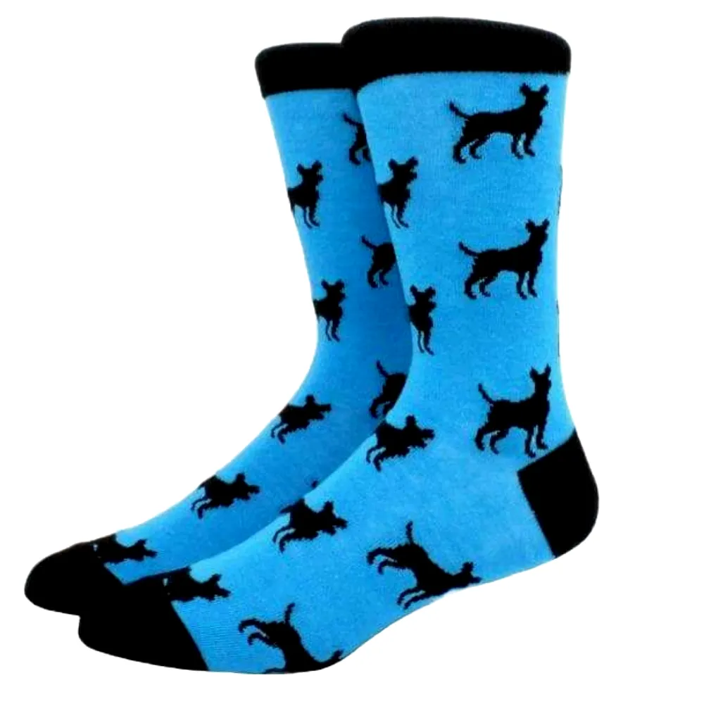 Dog Pattern Socks from the Sock Panda (Adult Large - Men's Shoe Sizes 8-12)
