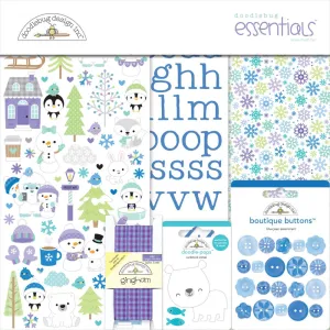 Doodlebug Essentials Page Kit 12"X12" Snow Much Fun*