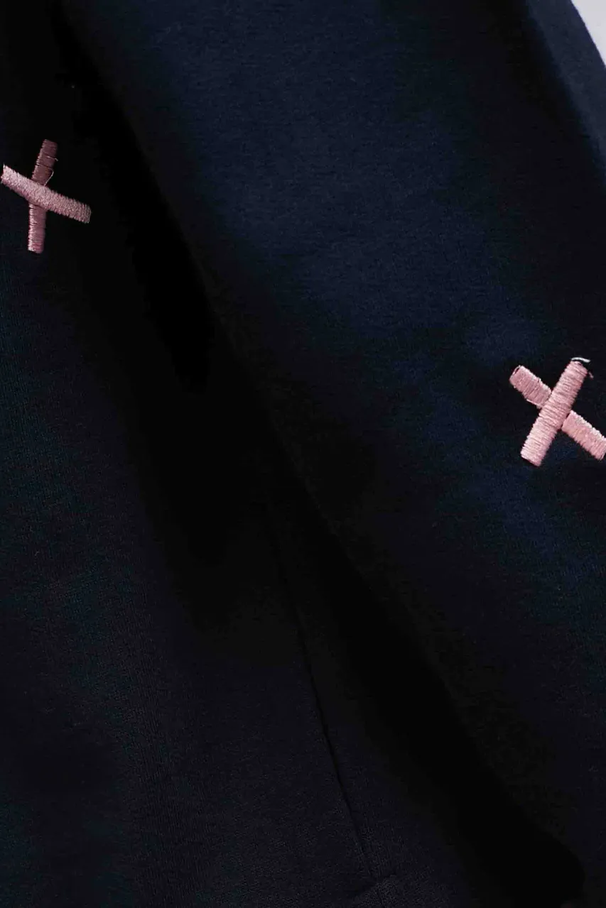 Double Cross Crew in Dark Sapphire