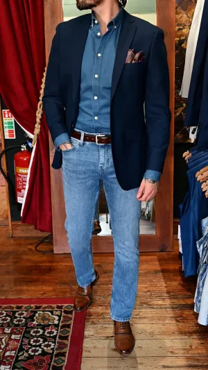Double Denim Smart Casual Look