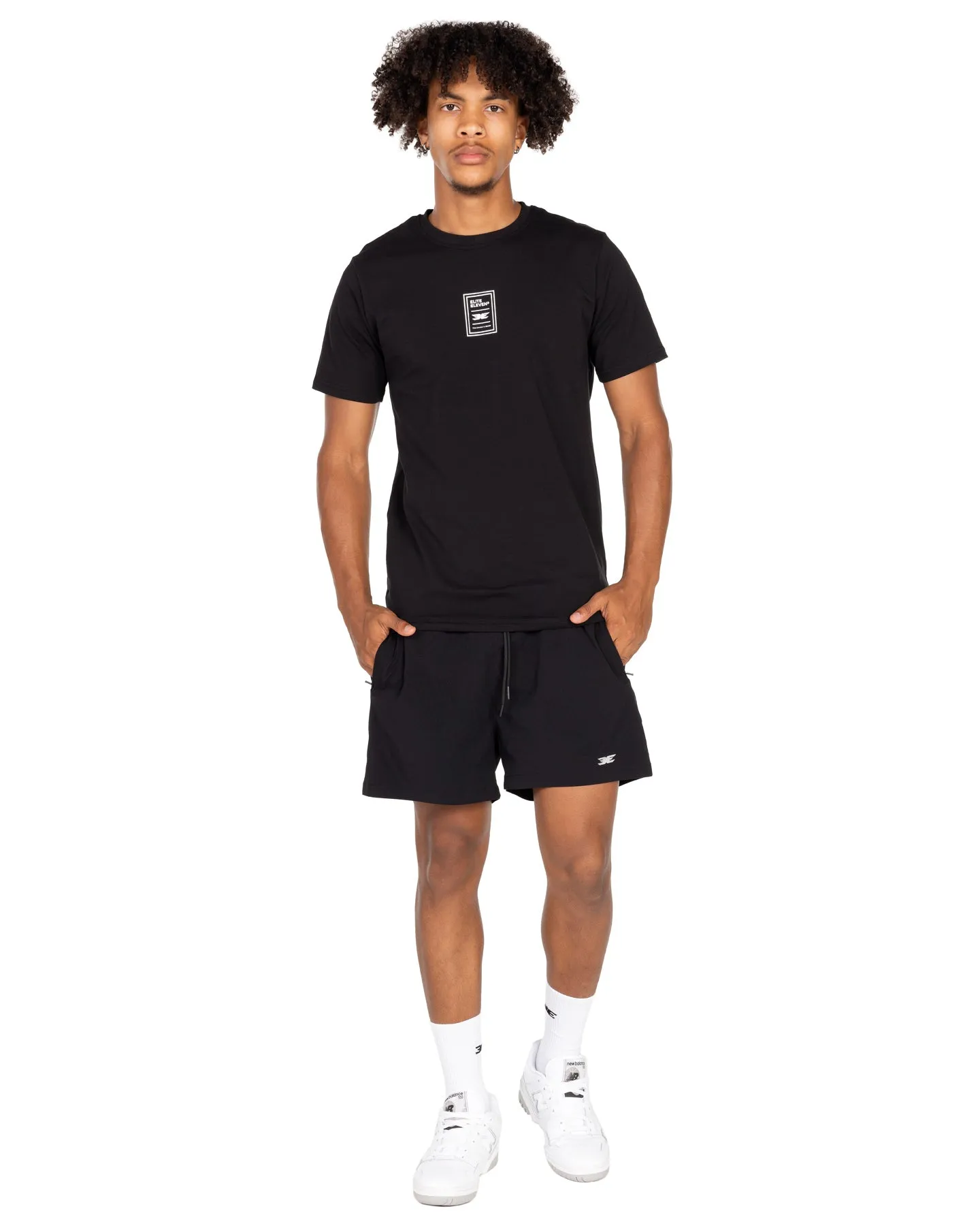 Double E Fitted Tee - Black