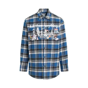 Doublet x PZ Today "Pet Robot" Shirt in Blue