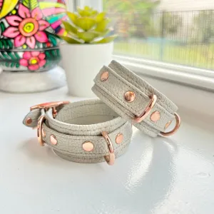 Dove Gray Deluxe Bondage Cuffs