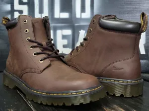 Dr Martens Cartor Dark Brown High Top Leather Outdoor Boots Men Size