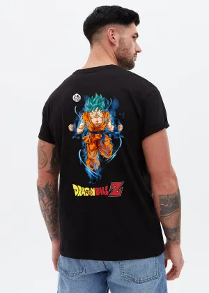 Dragon Ball-Z Men Regular Fit Black Half Sleeve T-Shirt