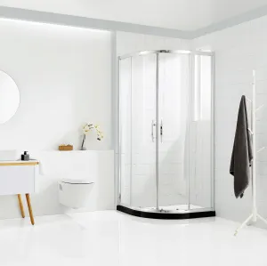 Dreamwerks 40"W x 79"H Framed Sliding Shower Enclosure - Available in Clear or Frosted Glass