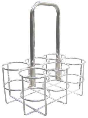 Drive Medical 18147 6 Cylinder Oxygen Carrier, M4 and M6 Cylinders