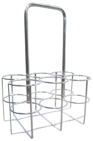 Drive Medical 18148 6 Cylinder Oxygen Carrier, M9 Cylinders