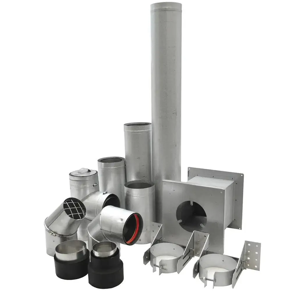 Drolet 3 in. VORTEX PELLET VENT GROUND FLOOR KIT