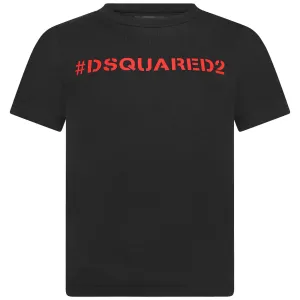 Dsquared2 Kids T-Shirt - & Red Logo T-Shirt
